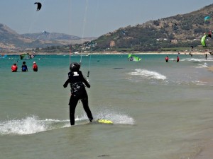 Nivel Curso de kitesurfing con Traifa Max, dia 4 - Evolucionar las técnicas de navegación en las playa de Tarifa Cadiz